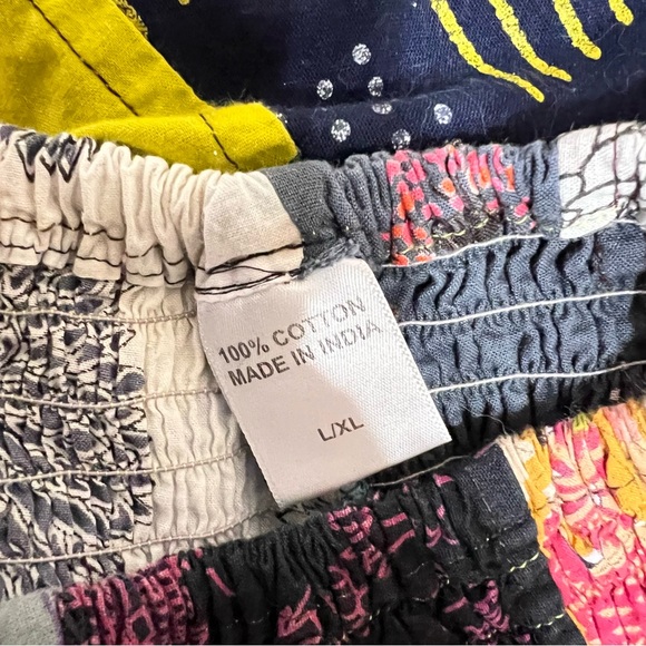 Tribe Azure Womens Boho Patchwork Harem Jumpsuit L/XL Multicolor Baggy Hippie - Picture 8 of 8